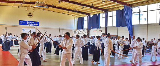 aïkido stages Gymnase Alain Le Hetet Montpellier 34 avec Alain Peyrache sensei  